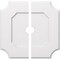 Ekena Millwork Locke Architectural Grade PVC Ceiling Medallion, 26"OD x 3"ID x 15 1/2"C x 1"P, Two-Piece CMP26LE2-03000 - alternate 1
